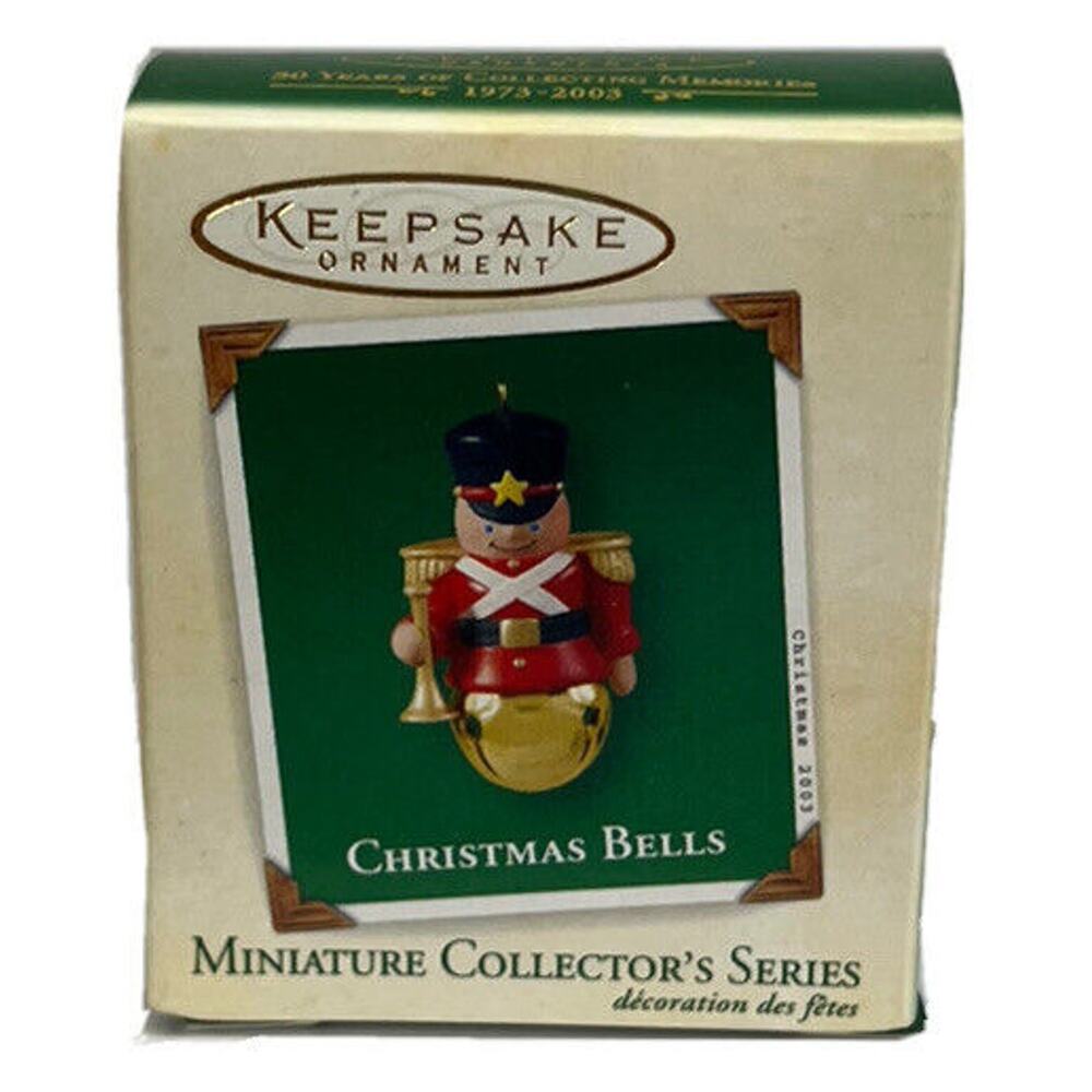 Hallmark 2003 MINIATURE Christmas Bells mini Ornament 9th Soldier Nutcracker